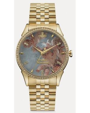 Vivienne Westwood Spring Cherub Watch Swarovski Crystals Stainless Steel - Metallic