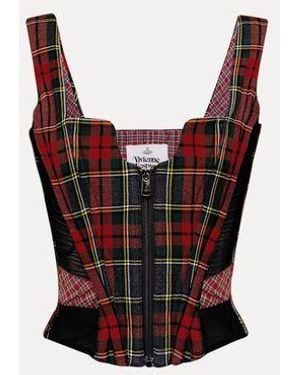 Vivienne Westwood Juliet Corset Scarlet Tartan - Red
