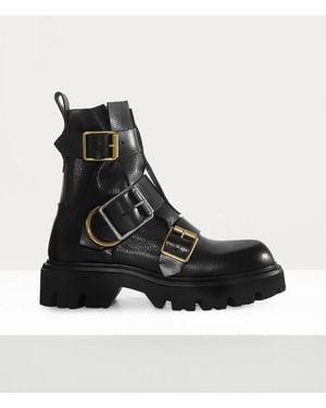 Vivienne Westwood Empire Boots Oiled/Veget Tanned - Black