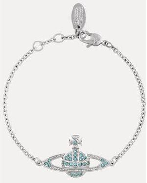 Vivienne Westwood Mini Bas Relief Chain Bracelet - White