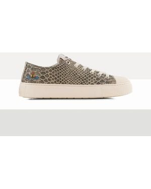 Vivienne Westwood Low-Top Plimsoll Printed Canvas - Natural