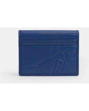 Vivienne Westwood Card Holder Nappa Leather - Blue