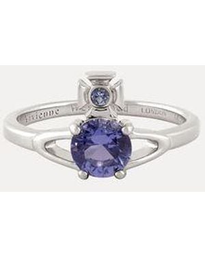 Vivienne Westwood Reina Petite Ring Cubic Zirconia - White