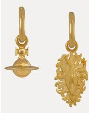 Vivienne Westwood Veronica Earrings Stainless Steel - Natural
