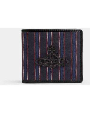 Vivienne Westwood Billfold Wallet Woven Stripe - White