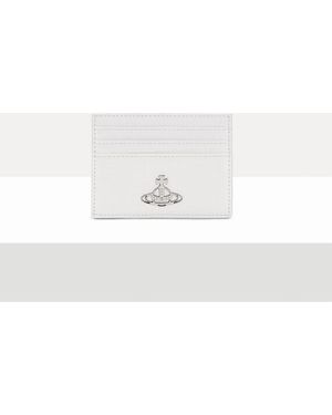 Vivienne Westwood Flat Card Holder Mini Croc-Embossed - White