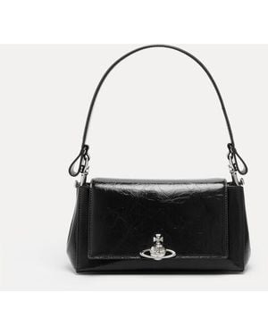Vivienne Westwood Hazel Medium Handbag Naplak Leather - Black