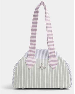 Vivienne Westwood Yasmine Medium Archive Handbag Classic Oxford Shirt - White