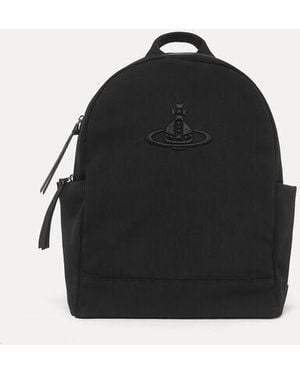 Vivienne Westwood George Medium Rucksack Technical Canvas - Black