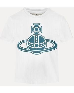 Vivienne Westwood Paris Orb Mini Peru T-Shirt Cotton - Blue