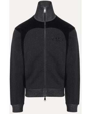 Vivienne Westwood Alien Track Jacket Duoweave Org Felpa - Black