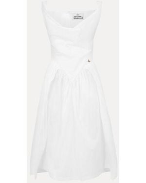 Vivienne Westwood Sunday Dress Compact Poplin - White