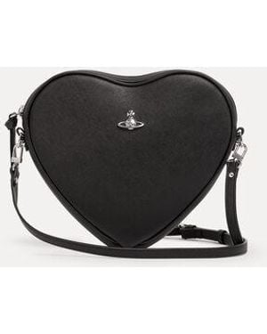 Vivienne Westwood Alexa Heart Crossbody Faux Leather - Black