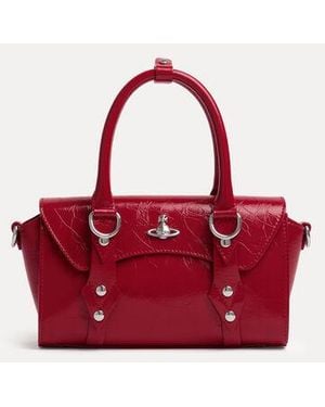 Vivienne Westwood Bettina Mini Crossbody Naplak Leather - Red