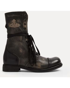 Vivienne Westwood Parachute Boot Leather - Black