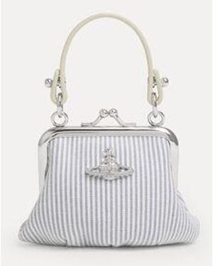 Vivienne Westwood Mini Granny Frame Purse Classic Oxford Shirt - White