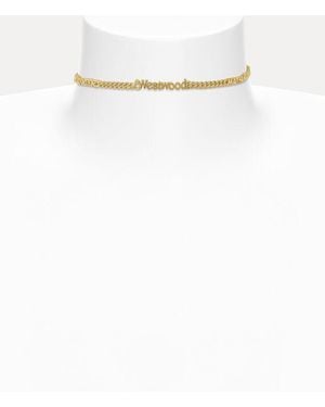 Vivienne Westwood Millicent Choker Swarovski Crystals - White