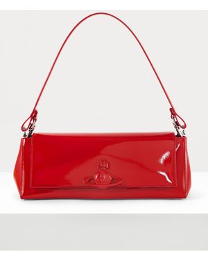 Vivienne Westwood Large Hazel Handbag Leather Red-enamel-orb