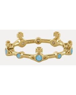 Vivienne Westwood Felicia Ring Crystals - White