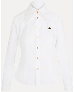 Vivienne Westwood W Violin Shirt Cotton White 38 Women