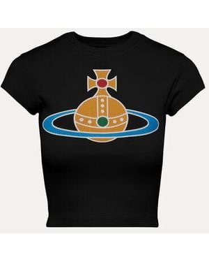 Vivienne Westwood Oversized Orb Baby Tee - Black