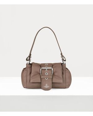 Vivienne Westwood Hazel Treasure Handbag Supple Leather - Grey