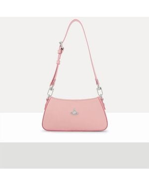 Vivienne Westwood Tasha Shoulder Phone Bag Pu Smooth - Pink