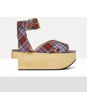 Vivienne Westwood Rocking Horse Pagan Sandal Louth Tartan - Pink