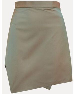 Vivienne Westwood Mini Infinity Skirt Cangiante Gabardine - Natural