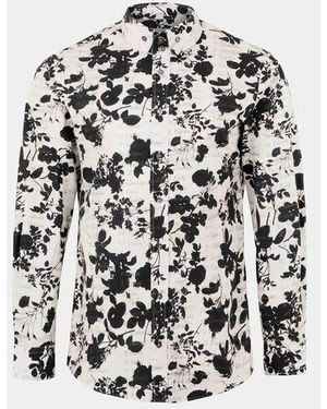 Vivienne Westwood Two Button Krall Shirt Printed Poplin - White