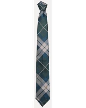 Vivienne Westwood Tie 8.5Cm Fraser Tartan - Blue
