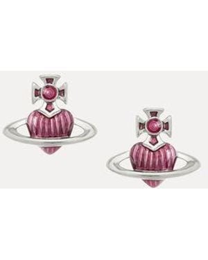 Vivienne Westwood Fabianna Bas Relief Earrings - Pink