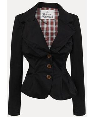 Vivienne Westwood Drunken Jacket Cotton Twill - Black