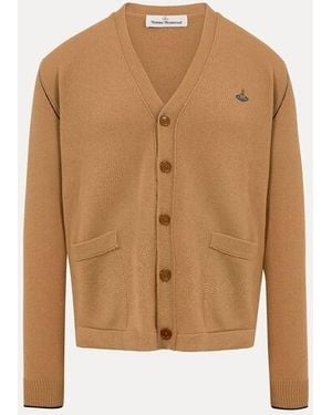 Vivienne Westwood Alex Cardigan Merino Wool Cashmere - Brown