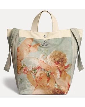 Vivienne Westwood Worker Runner Holdall Printed Canvas - Natural