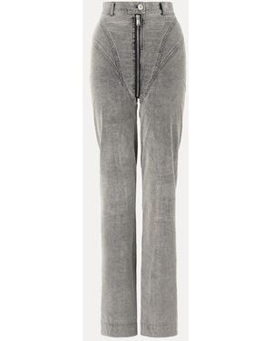 Vivienne Westwood Ant Jeans Washed Cord Denim - Grey