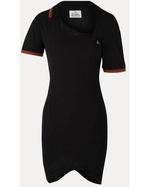 Vivienne Westwood Glory Polo Dress Solid Piquet - Black