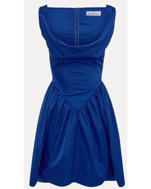 Vivienne Westwood Mini Sunday Dress Taffeta - Blue