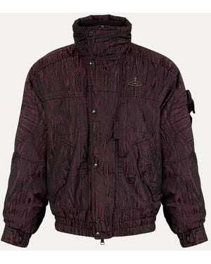 Vivienne Westwood Nevada Bomber Wr Moire Techwear - Purple