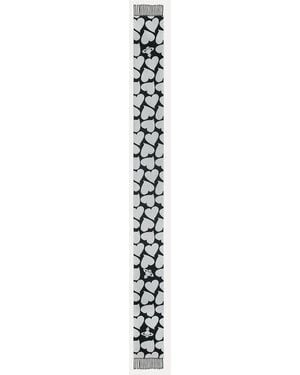 Vivienne Westwood Thin Scarf Happy Hippy Hearts - White