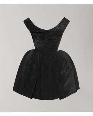 Vivienne Westwood Mini Bagatelle Dress Moire - Black