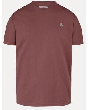 Vivienne Westwood Classic T-Shirt Multicolour Orb Cotton - Red
