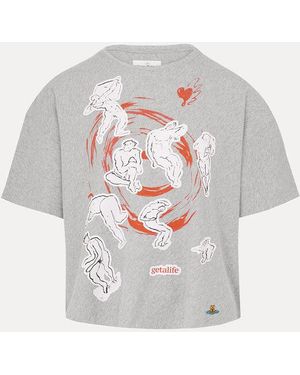 Vivienne Westwood Get A Life Box T-Shirt Cotton - White