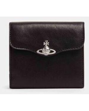 Vivienne Westwood Hunter Flap Wallet Supple Leather - White