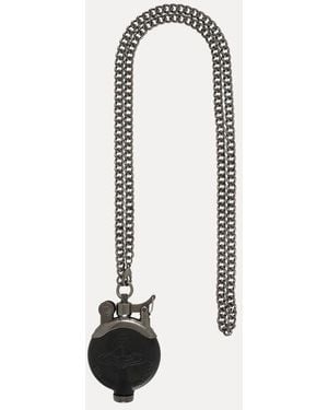 Vivienne Westwood Lighter Chain Brass Zinc Dark Chai - White