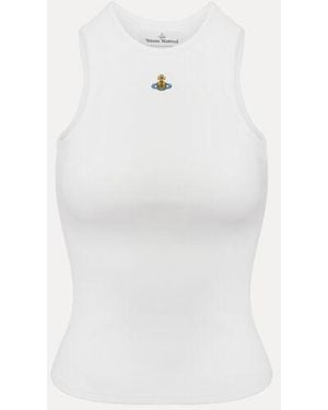 Vivienne Westwood 90S Vest Rib Jersey - White