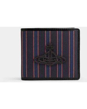 Vivienne Westwood Billfold Wallet Woven Stripe - White