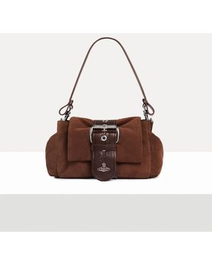 Vivienne Westwood Hazel Treasure Handbag Leather - Brown