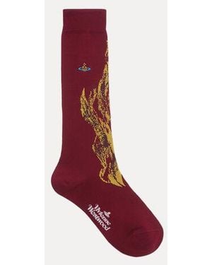 Vivienne Westwood Sock Flame - Red