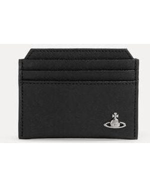 Vivienne Westwood Slim Card Holder Faux Leather - Black